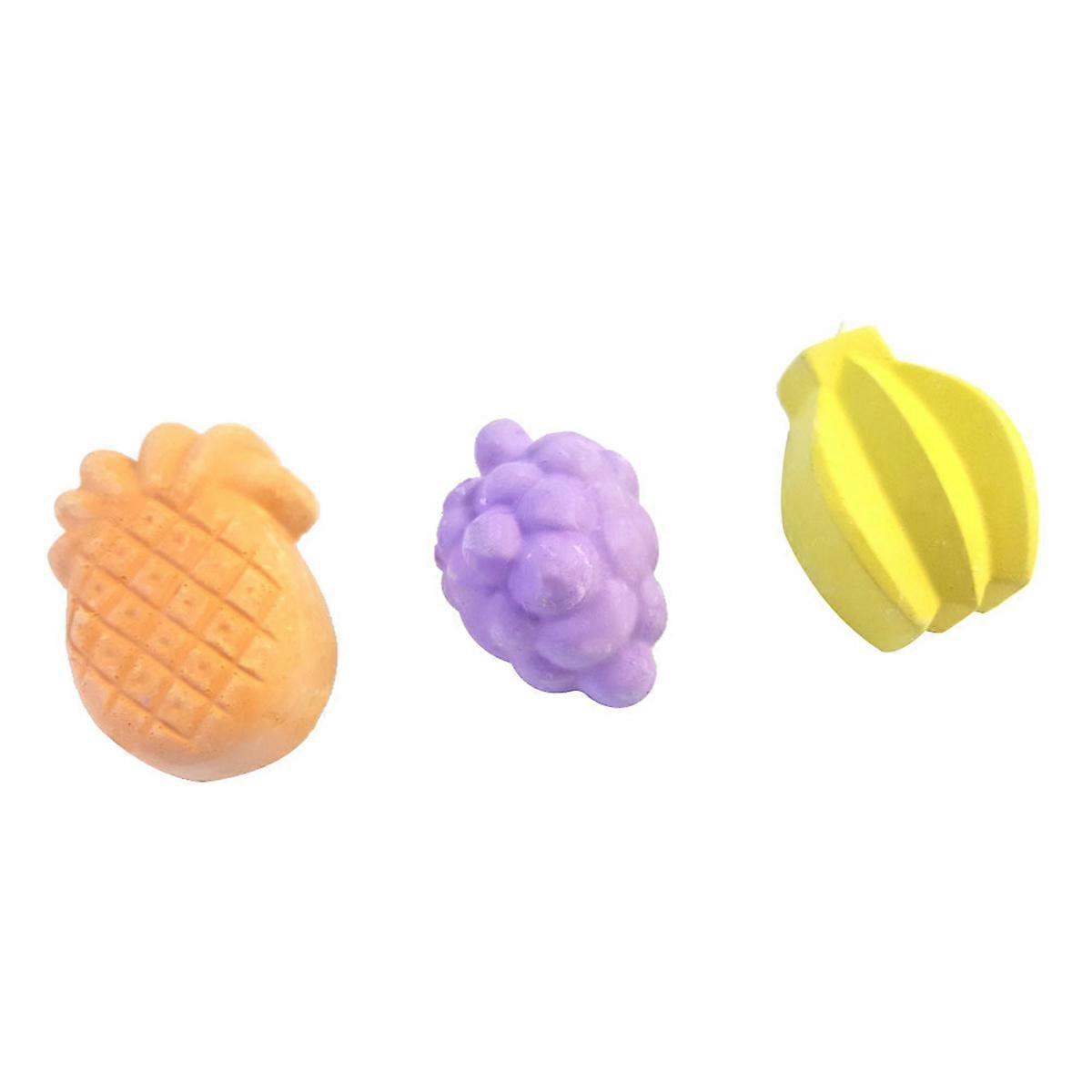 Pet Chew Toy Grinding Teeth Stone for Hamster Parrot Rabbit Chinchilla Squirrel Fruit