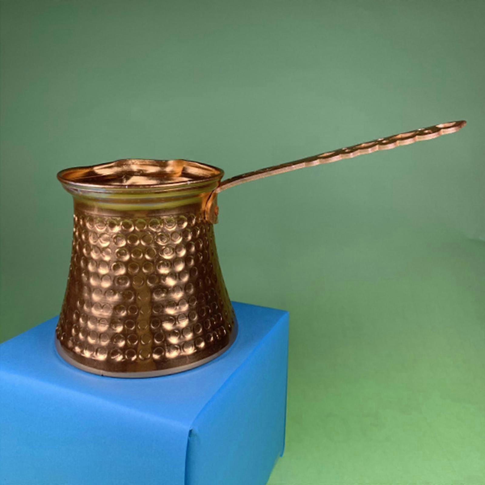 320ml الرجعية التركية وعاء القهوة اليونانية العربية صانع القهوة اليدوية المطروقة النحاس وعاء آلة القهوة