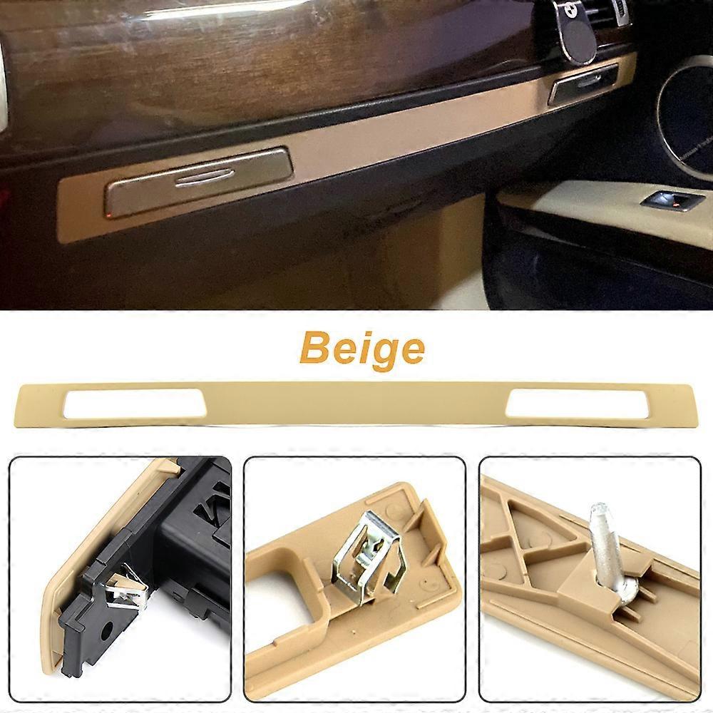 Car Water Cup Holder Panel Interior Strip Trim LHD For BMW E90 E91 E92 E93 2005-2012 Auto Interior Accessories