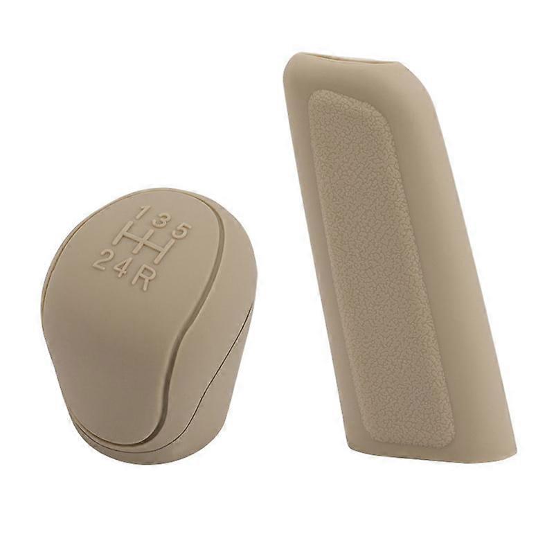 1/2pcs Universal Car Gear Hand Shift Knob Cover Silicone Handbrake Non Slip Protectors Hand Brake Covers