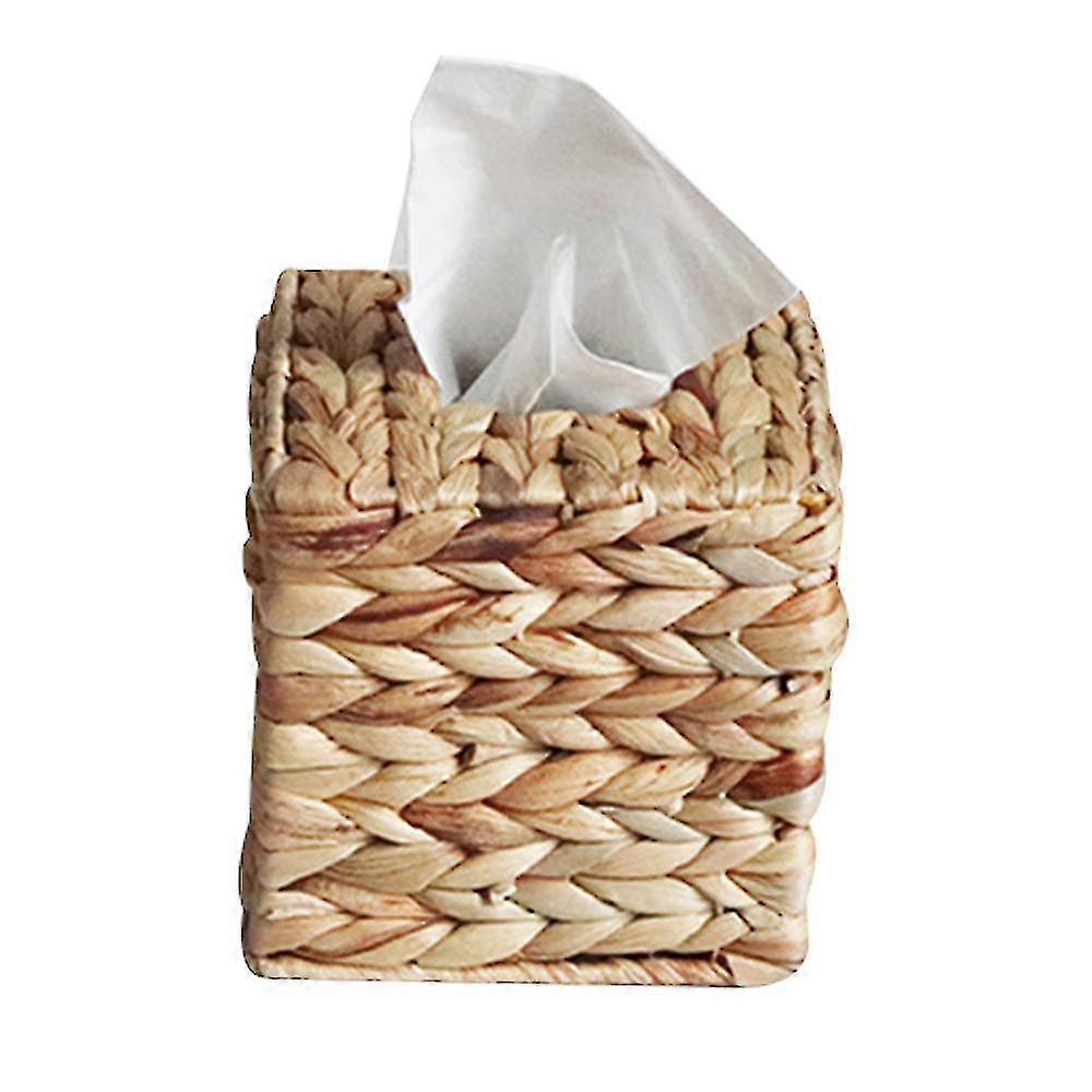 Seegras gewebte Tissuebox, Papierschublade, Toilettenpapierbox, handgewebte Serviettenbox