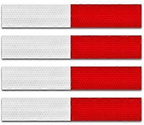 Reflective Tape Reflective Tape for Trailers 2x12'', Waterproof Self Adhesive Auto Reflector Strips20PC