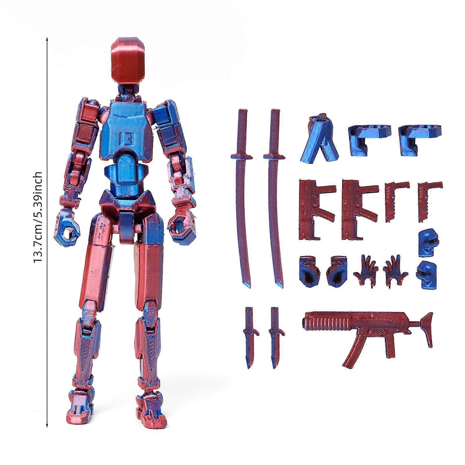 Action Figure del robot, action figure Titan 13 stampata in 3D, action figure del manichino 13 completato, action figure giocattolo