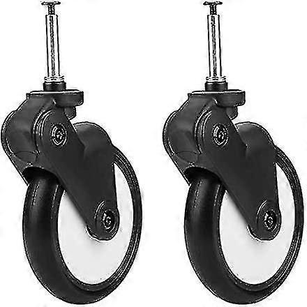 1 Pair Baby Stroller Front Wheels, Replaceable Rubber Front Wheel Set 7.9 * 5.9 * 2.8 Inch