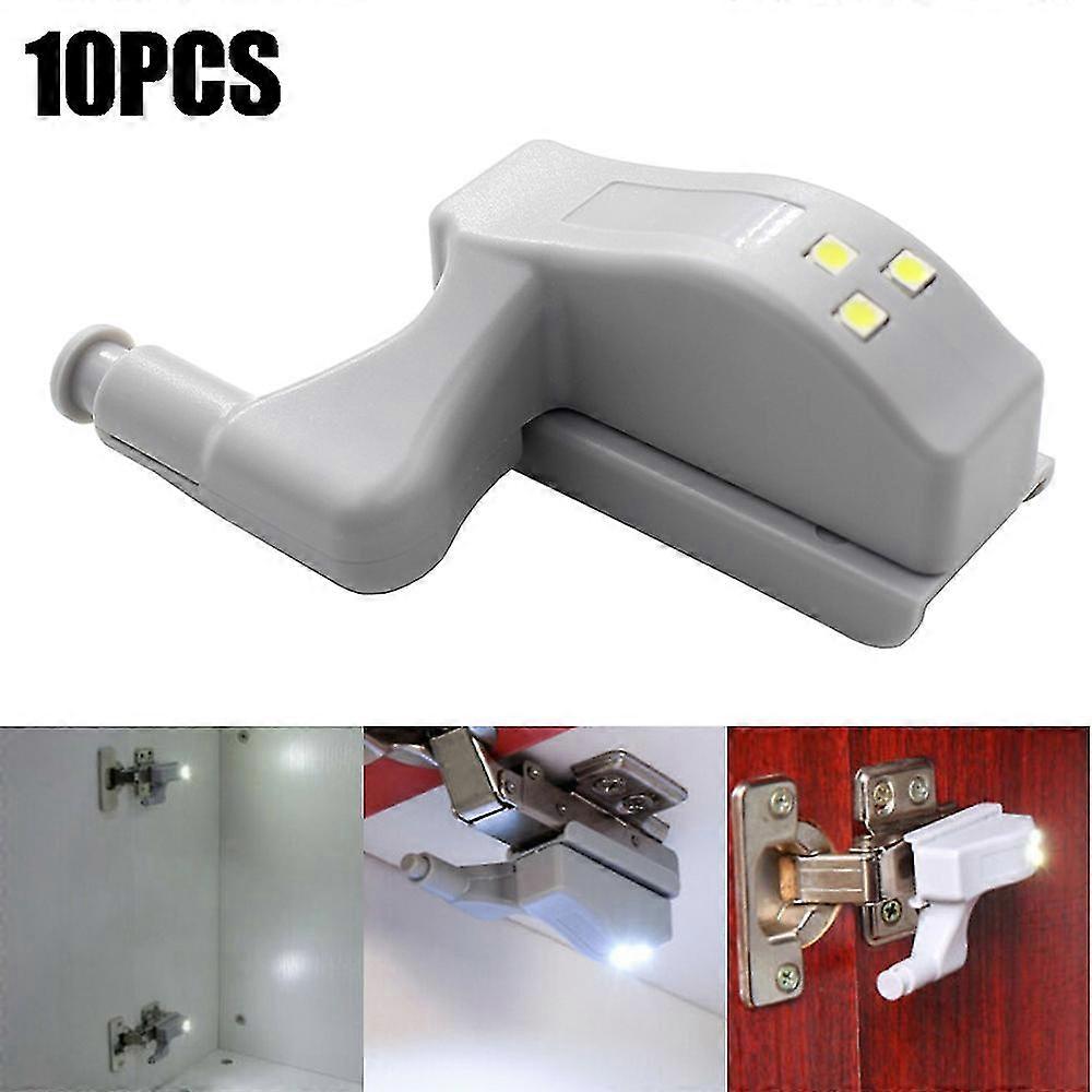 1/10pcs Led Cabinet Inner Hinge Light Closet Wardrobe Auto Switch Sensor Lamp