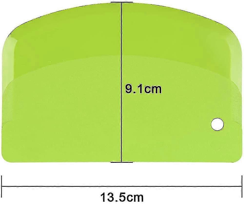 Plastic Dough Scraper.3 Pieces Dough Scraper Dough Cutter Scraper Food-
