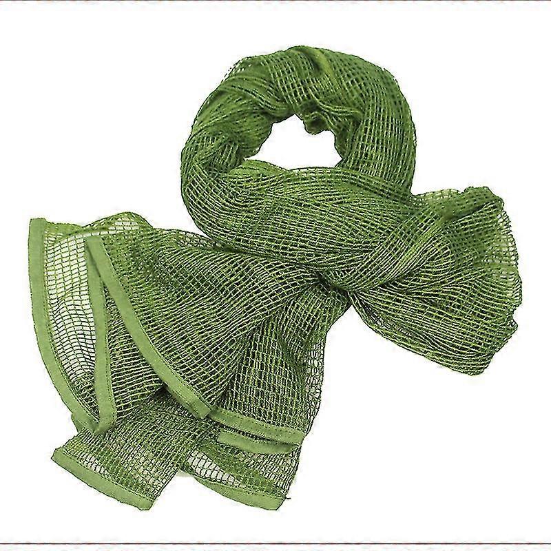 Tactical Mesh Scarf Outdoor Sports Chicken Camouflage Large Mesh Scarf Field Army Fan Camouflage Mesh-camo Mesh Net Tactical Scarf For Hunting Shootin
