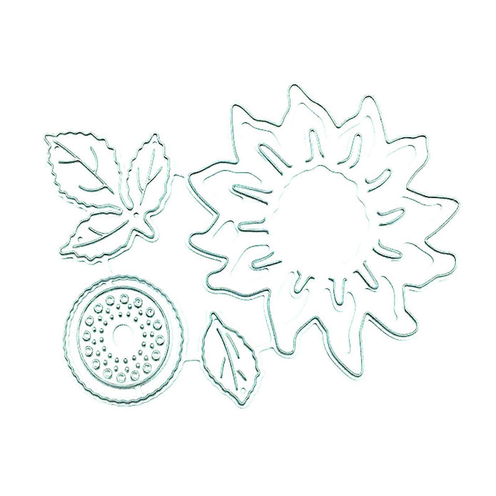 Metal Cutting Dies DIY Sunflower Dies Cuts Craft for Scrapbook Paper Crafts