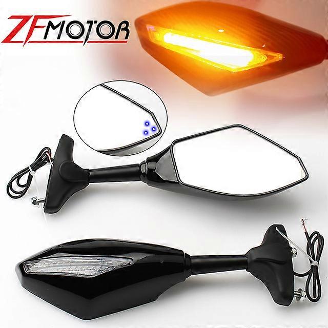 QX Motorcycle Rearview Mirrors Turn Signals Indicator LED Lights FOR Honda CBR1100XX CBR 1100 CBF1000 VTR 1000 F FIRESTORM