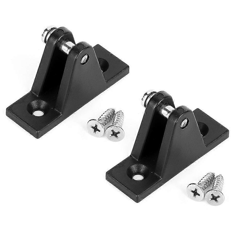 2pcs Deck Hinge Mount Top Fitting Boat Cover Canopy Base With Installation Screws