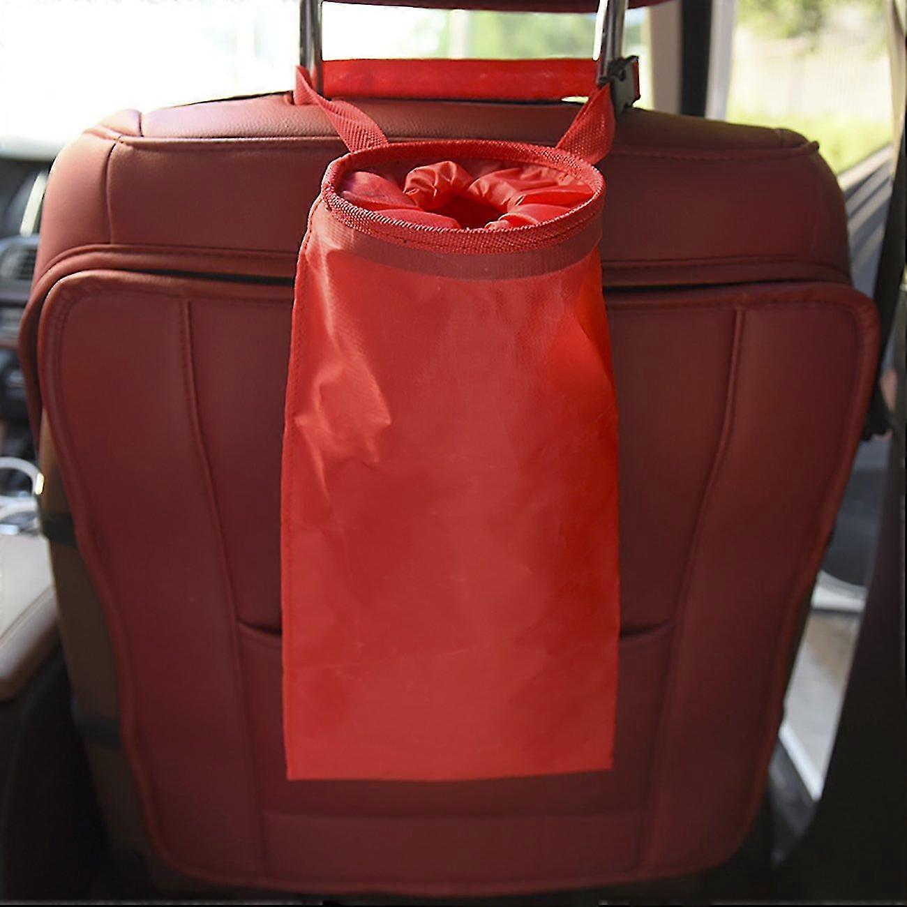 1 Piece Garbage Bag Hanging Garbage Truck Car Home Office Leak Proof (red)