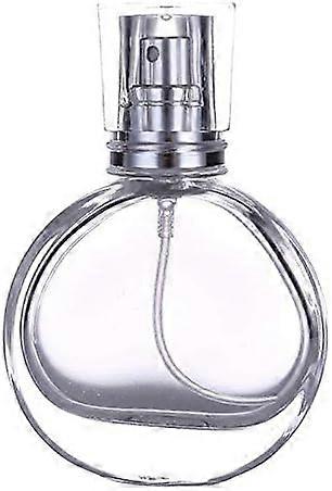 25ml clear round empty glass perfume spray bottle