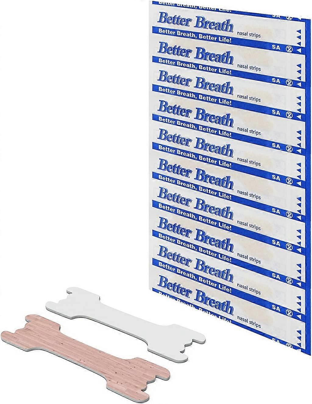 100 Pcs Upgraded Anti Snoring Nasal Strips Large Breathe Better Good Sleeping Nasal Pads (100 PCS, 55 x16 mm)