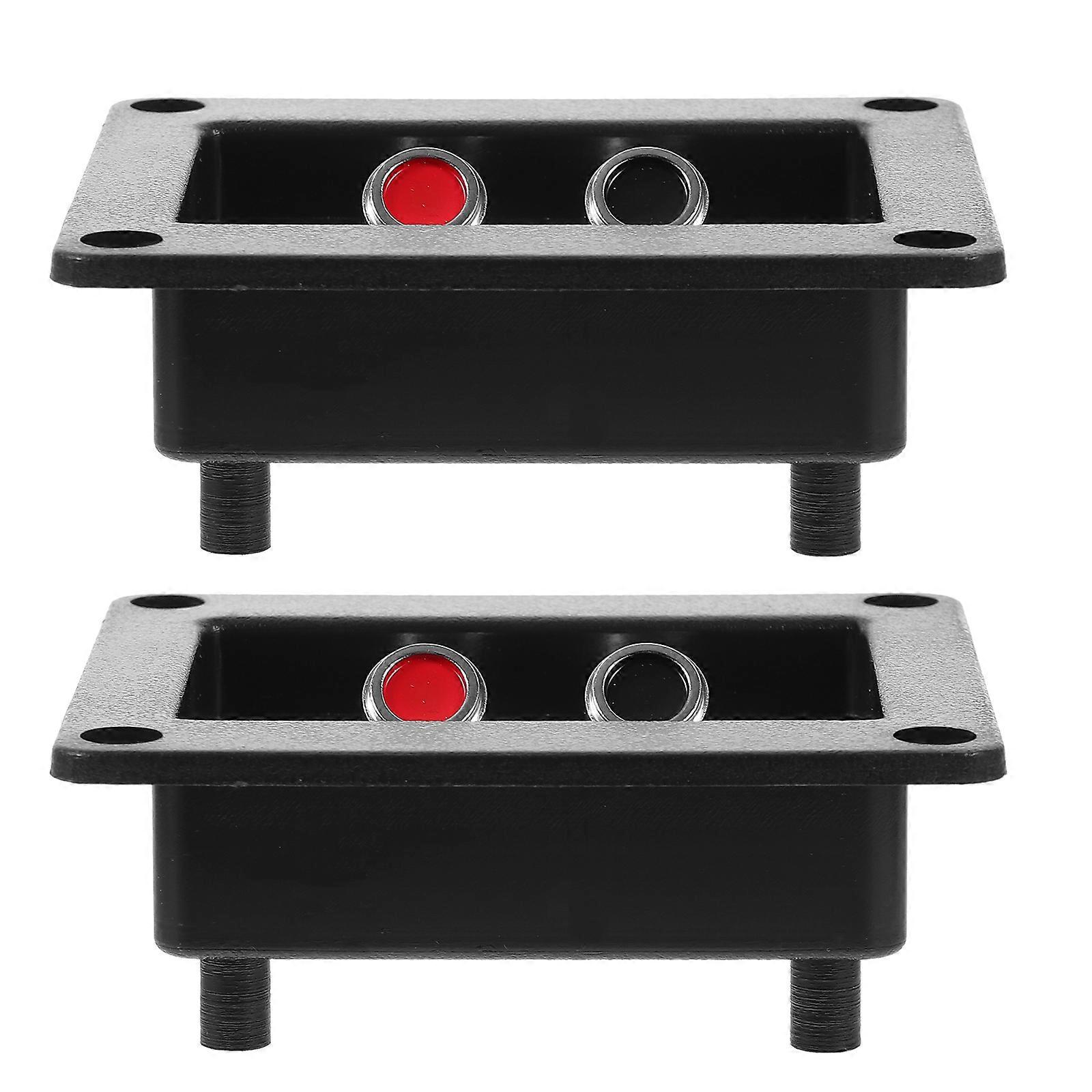 2pcs Speaker Terminals Connectors Speaker Binding Post Plate Speaker Terminal Cups