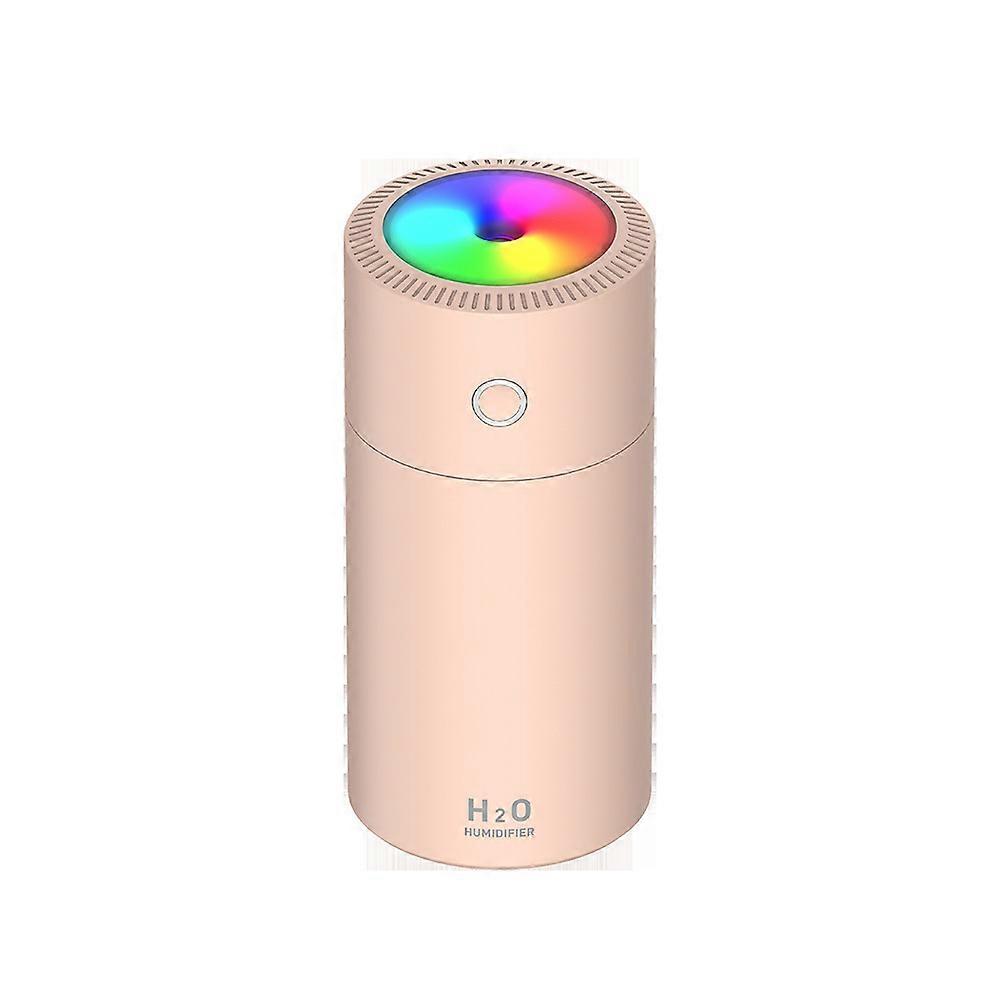 Intelligenter 310ml USB Mini Ultraschall-Luftbefeuchter mit LED-Nachtlicht, Dauerbetrieb, tragbarer Luftbefeuchter (rosa)