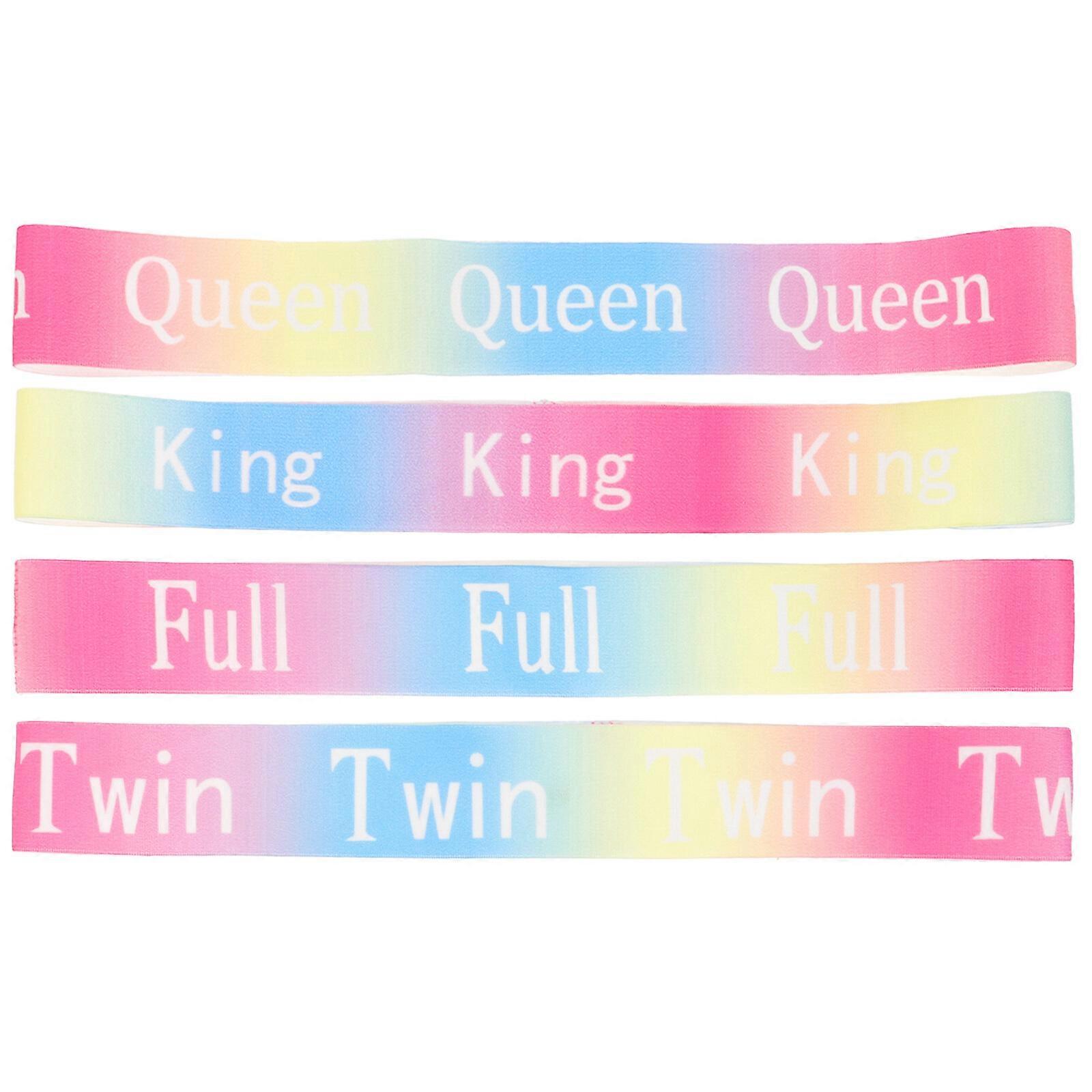 4pcs Bed Sheet Organizer Bed Sheet Storage Label Bands Sheets Storage Organizers