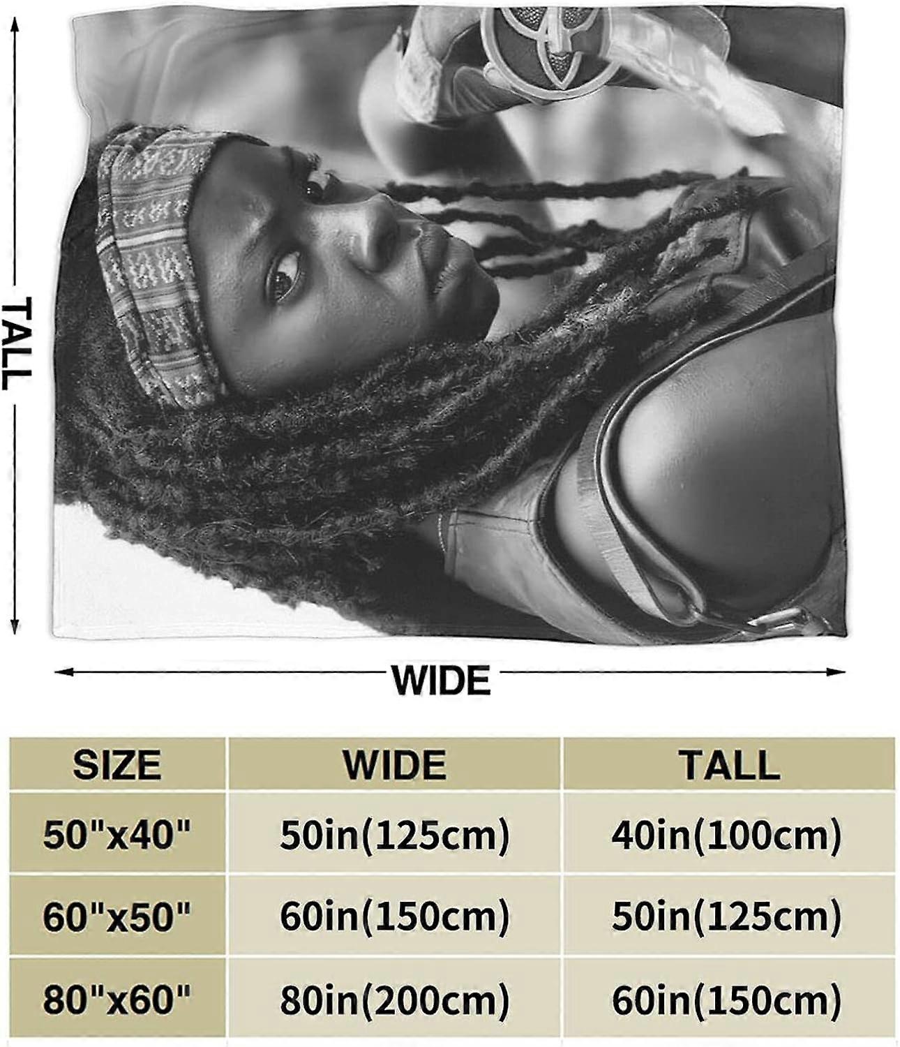 داناي غوريرا بطانية Michonne فائقة النعومة بطانية الفانيلا 3D طباعة رقيق أفخم بطانية الفراش ديكور رمي بطانية لغرفة المعيشة غرفة نوم نوم ديكور-