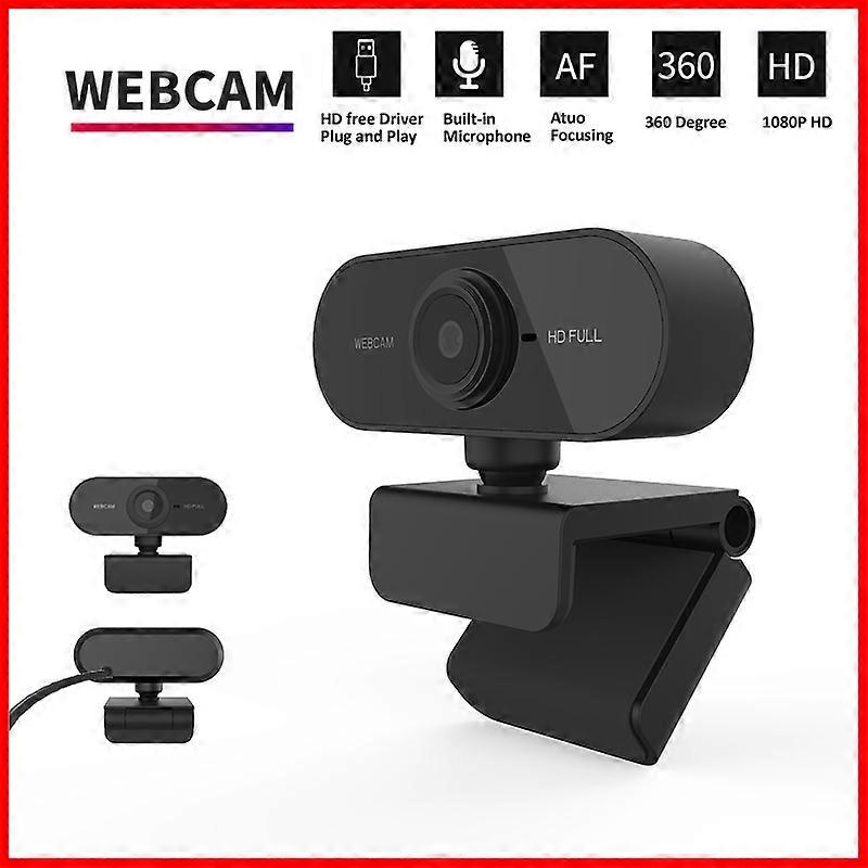 1080P HD Mini Webcam with microphone, usb interface supports laptop desktop computer, suitable for live video call conference