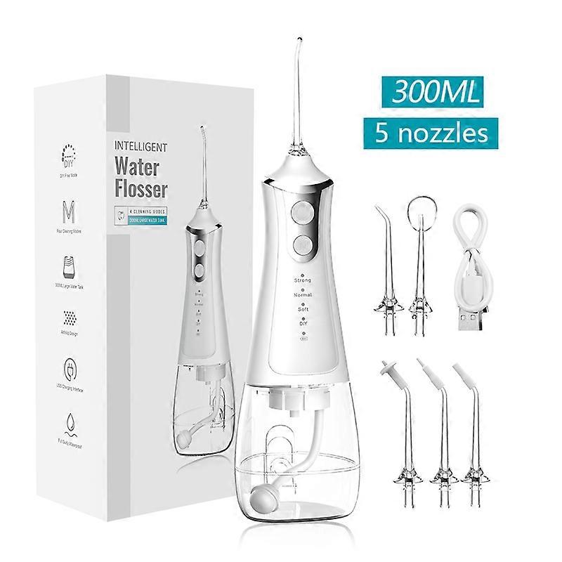 Portable Water Flosser Dental Floss Oral Irrigator Pick New DIY Mode Dentistry For Teeth Cleaning 5 Jets Toothpicks with Thread