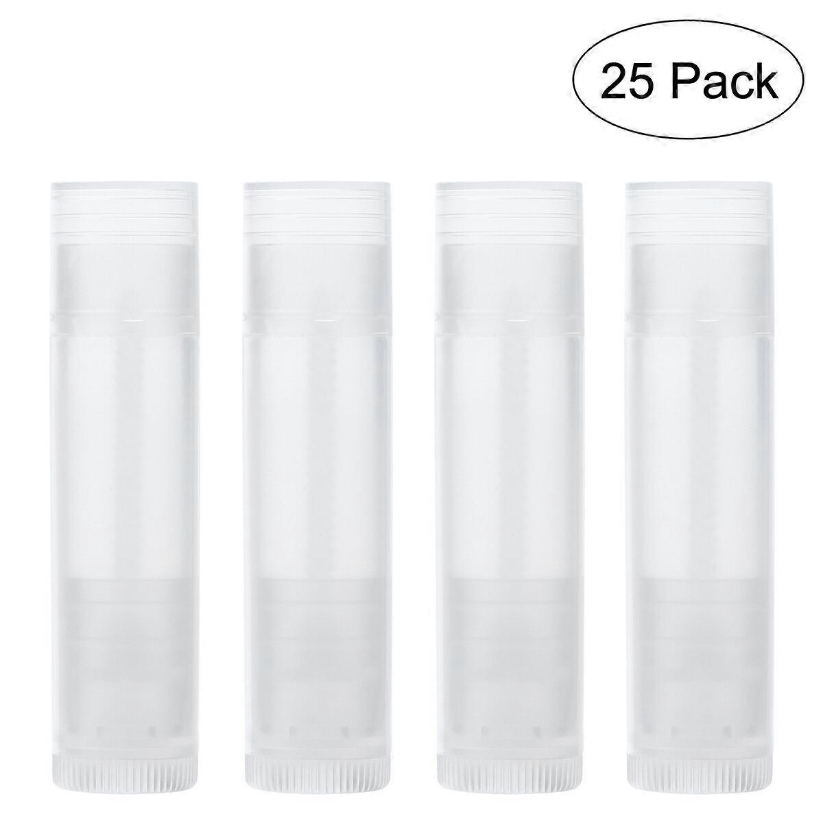 ROSENICE 25pcs New Lip Balm Tubes with Caps