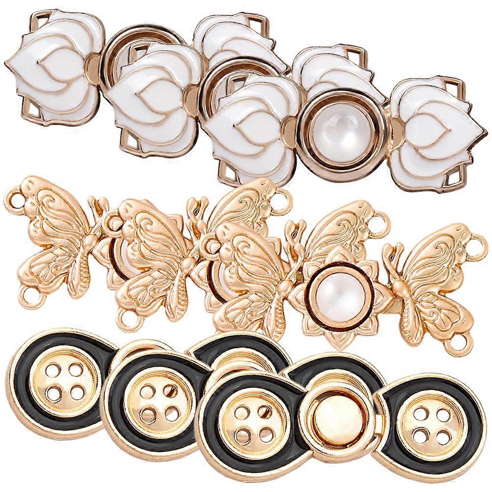 9 Pcs Jean Buttons Buttons Jeans Waist Clips Waist Buckle Snap Removable Button Pins