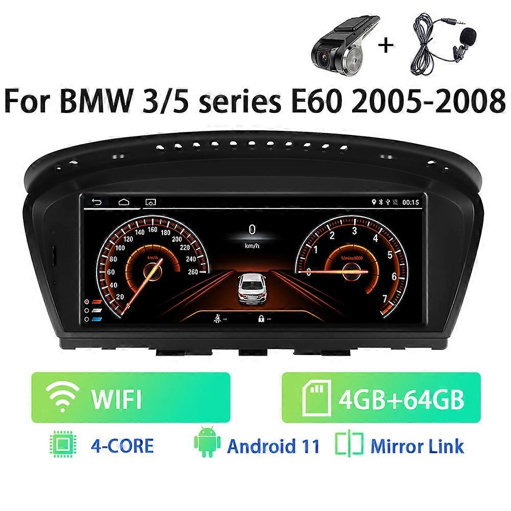 Podofo Android 11 Car Radio For BMW 3 5 series E60 2005-2008 Multimedia Player Car Stereo Carplay Autoradio GPS Navigation 4G