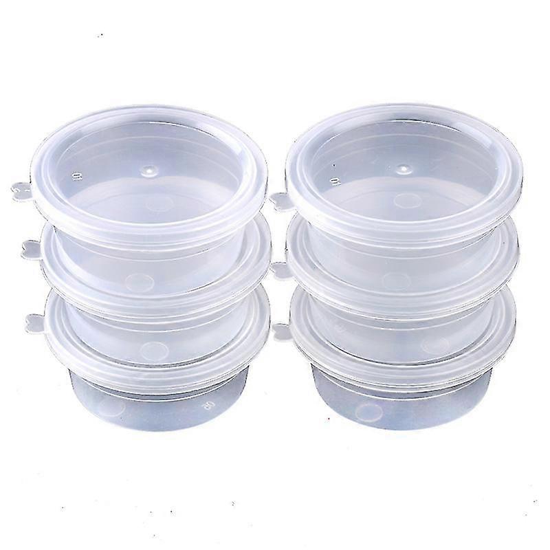 50pcs Plastic Containers With Lids 20g Round Storage Containers