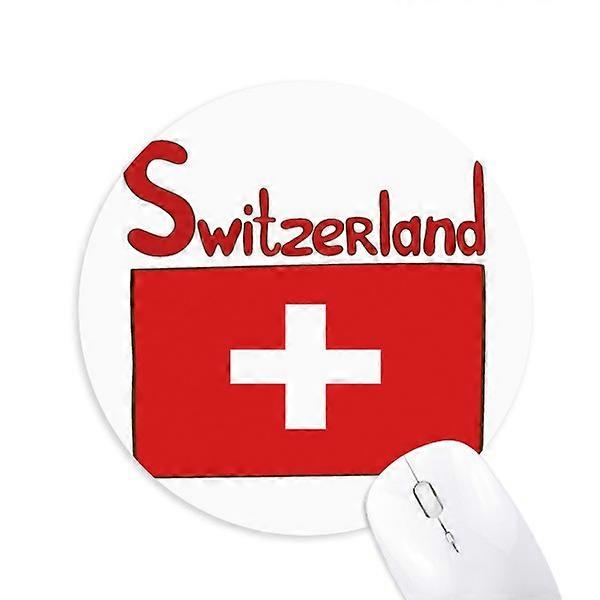 Schweiz Nationalflagge Rotes Muster Mauspad