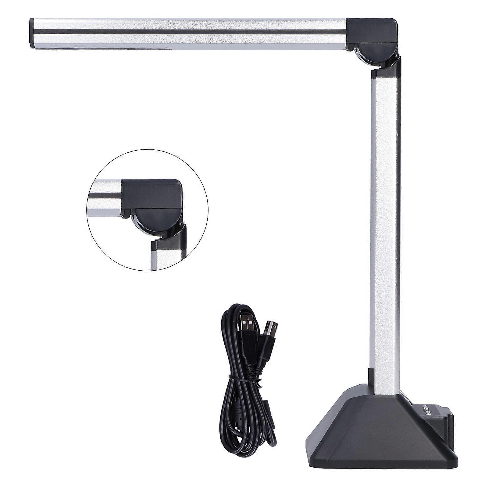 Portable A4 Document Camera Scanner 8MP Black USB for Office