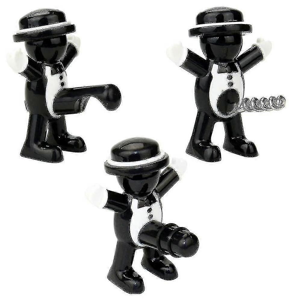 3個3Dリトルマンビール栓抜き赤ワイン保存シーリングツール