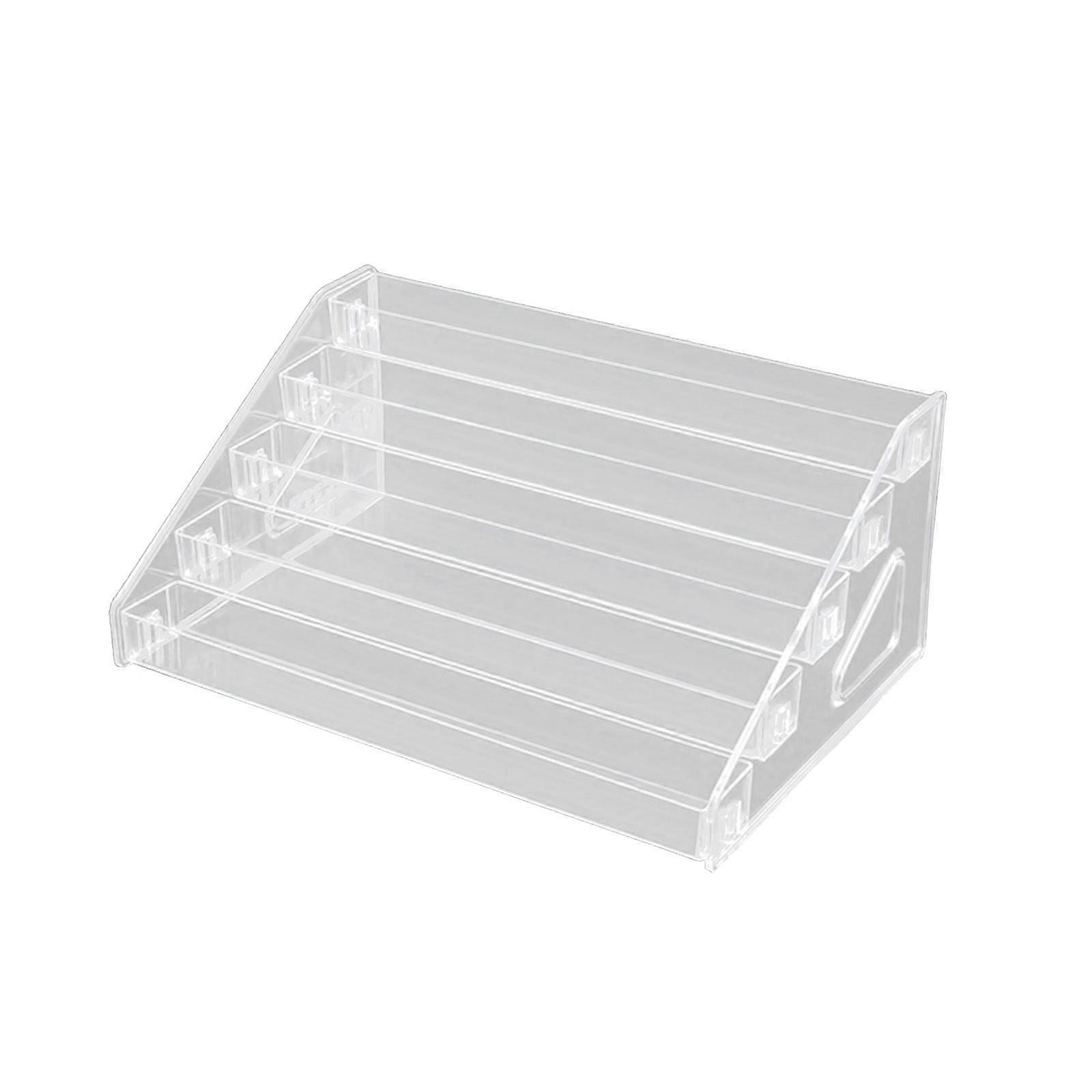 Display Riser Klar akryl Display Rack for merker Leker Mini Action Figurer 5 lag
