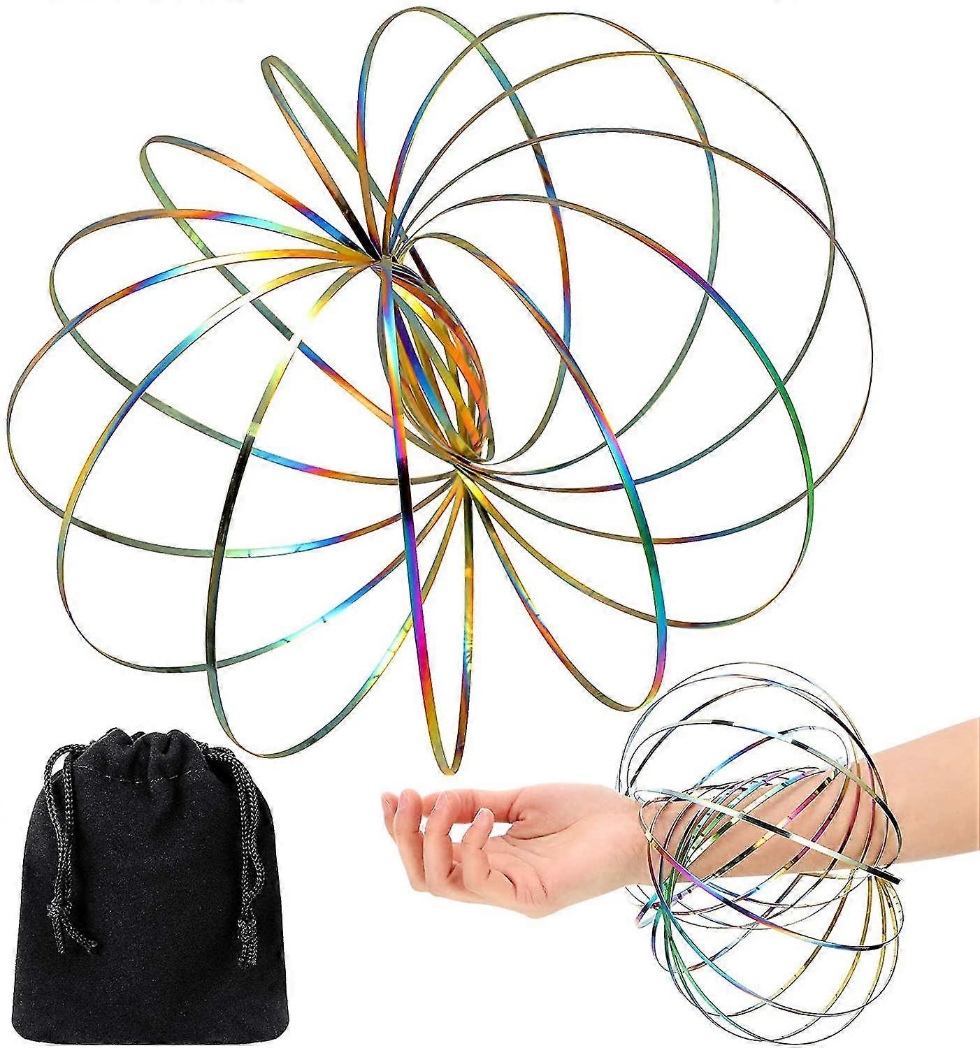 Stainless Steel Spring Magic Color Ring