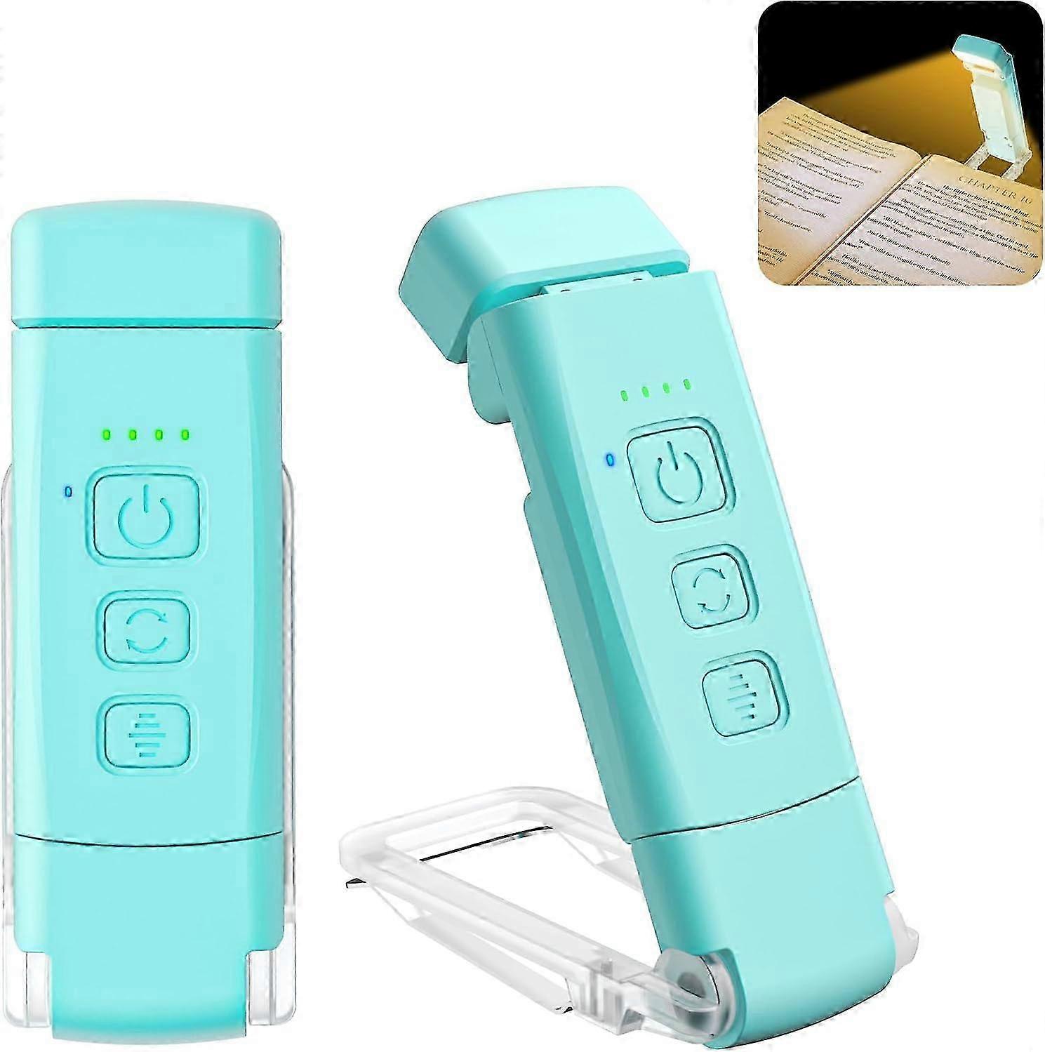 Leselampe, 3 Farbmodi und 5 einstellbare Helligkeitsstufen, [Timer-Funktion und USB wiederaufladbar] Leselampe