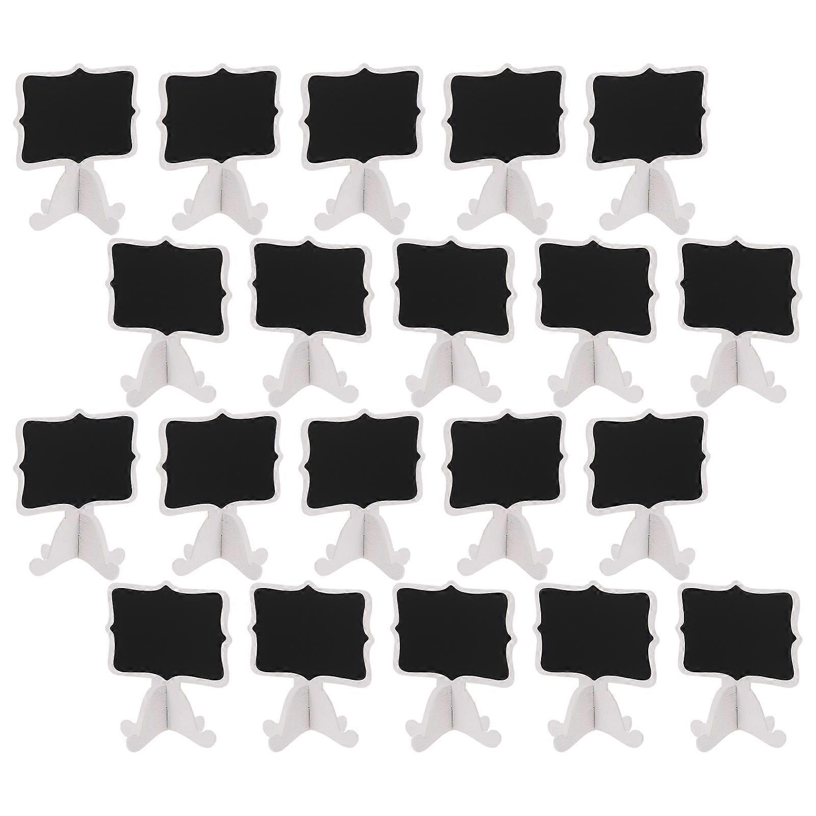 20pcs Wedding Desktop Message Board Small Single-sided Blackboard Decoration