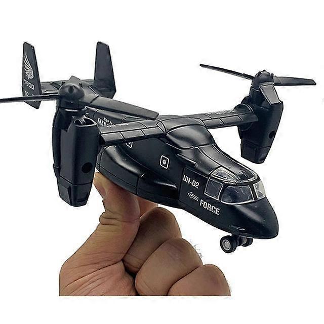 19cm Model Pull Back Diecast Alloy Boeing V-22 Simulated Osprey Transporter Fighter Aircraft With Sound Collection Display Toy
