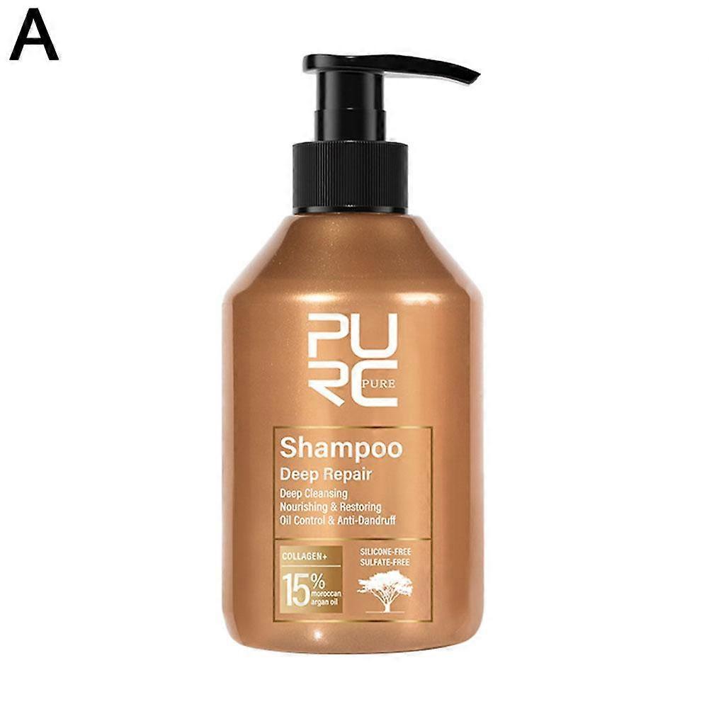 300ml șampon (A) $PURC set de balsam șampon reparator profund seria hidratare și netezire repară părul creț uscat