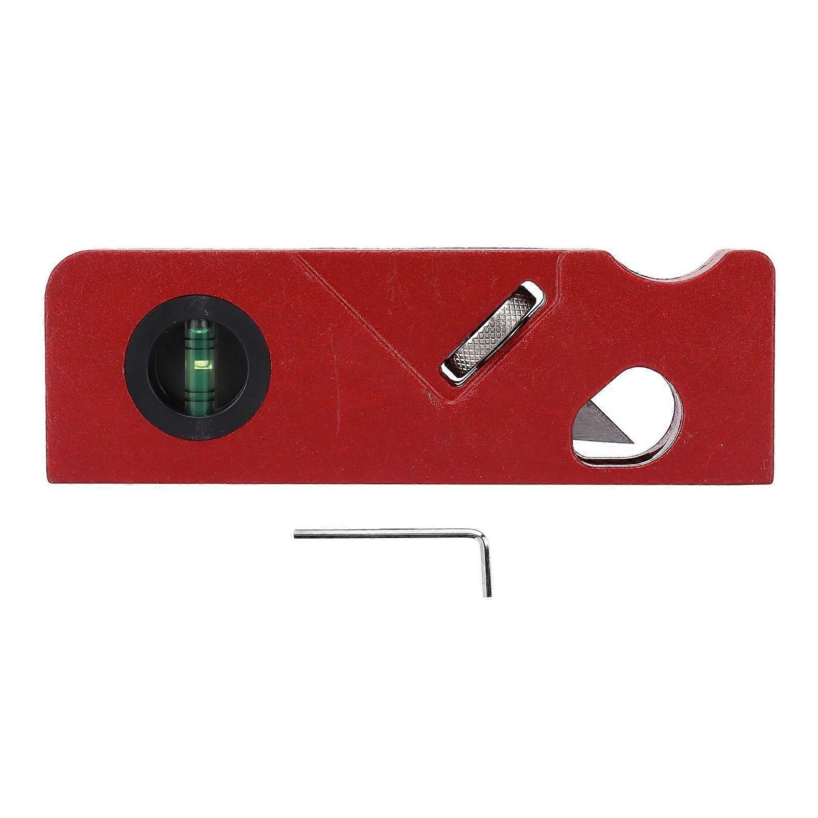 1 pcs Chamfer Plane Woodworking Edge Corner Flattening Tool Edge Trimming Chamfer for DIY Red154*50*20mm)
