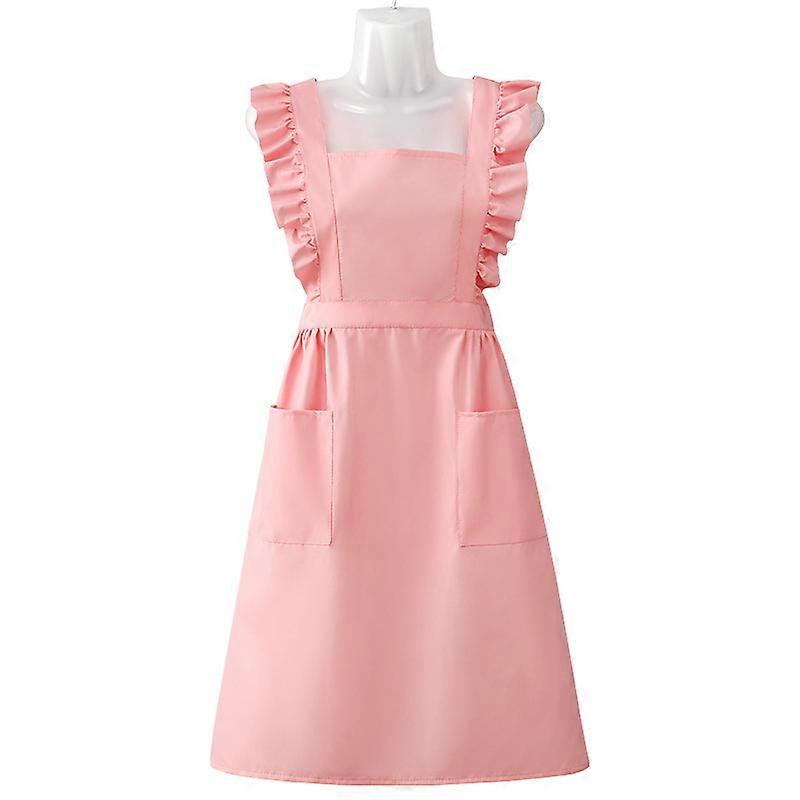 Cotton Linen Apron, Vintage Style, Cross Back for Cooking