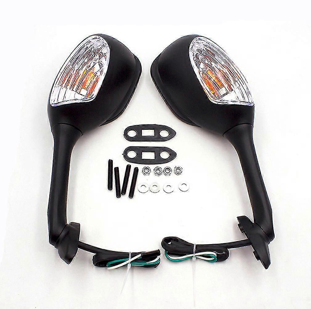 2PCS Motorcycle Mirror Handlebar for Suzuki GSXR 1000 2005 - 2008 K6 K7 K8 GSXR 600 750 2006-2010 with Turn Signal Light Mirror Boris-In stock