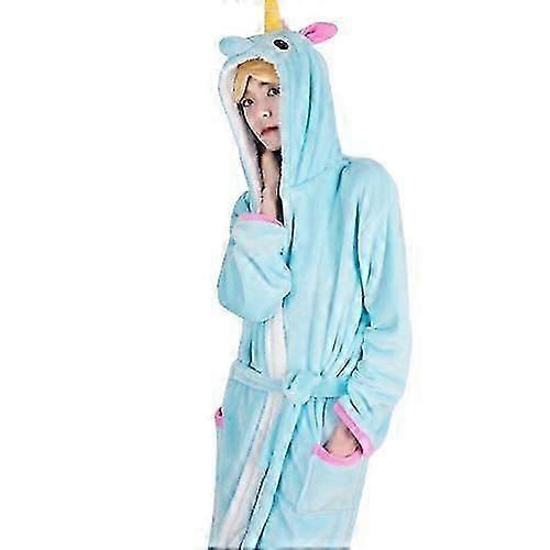 ネグリジェ、フランネル、バスローブ、パジャマ、カンガルー、ホーム、服、M、ブルー、ペガサス、ネグリジェ