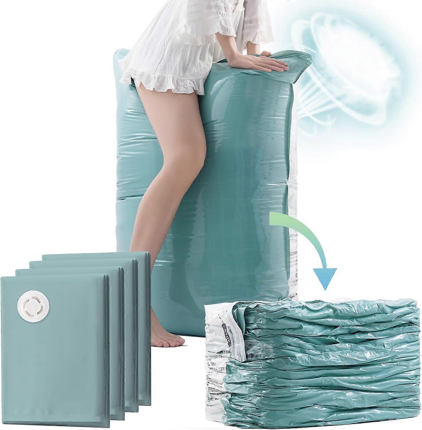 Ensemble de sacs de rangement sous vide peu encombrants - Paquet de 4