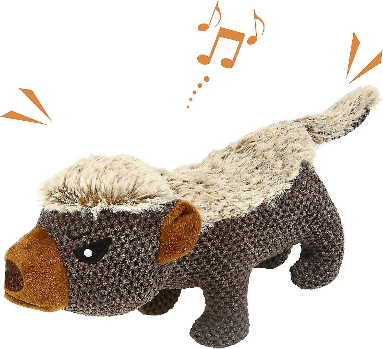 SBSGV Dog Plush Toys for Aggressive Chewers, Indestructible Dog Squeaky Toys with Crinkle Paper, Durable Teething Chew Toys for Medium and Large Breed
