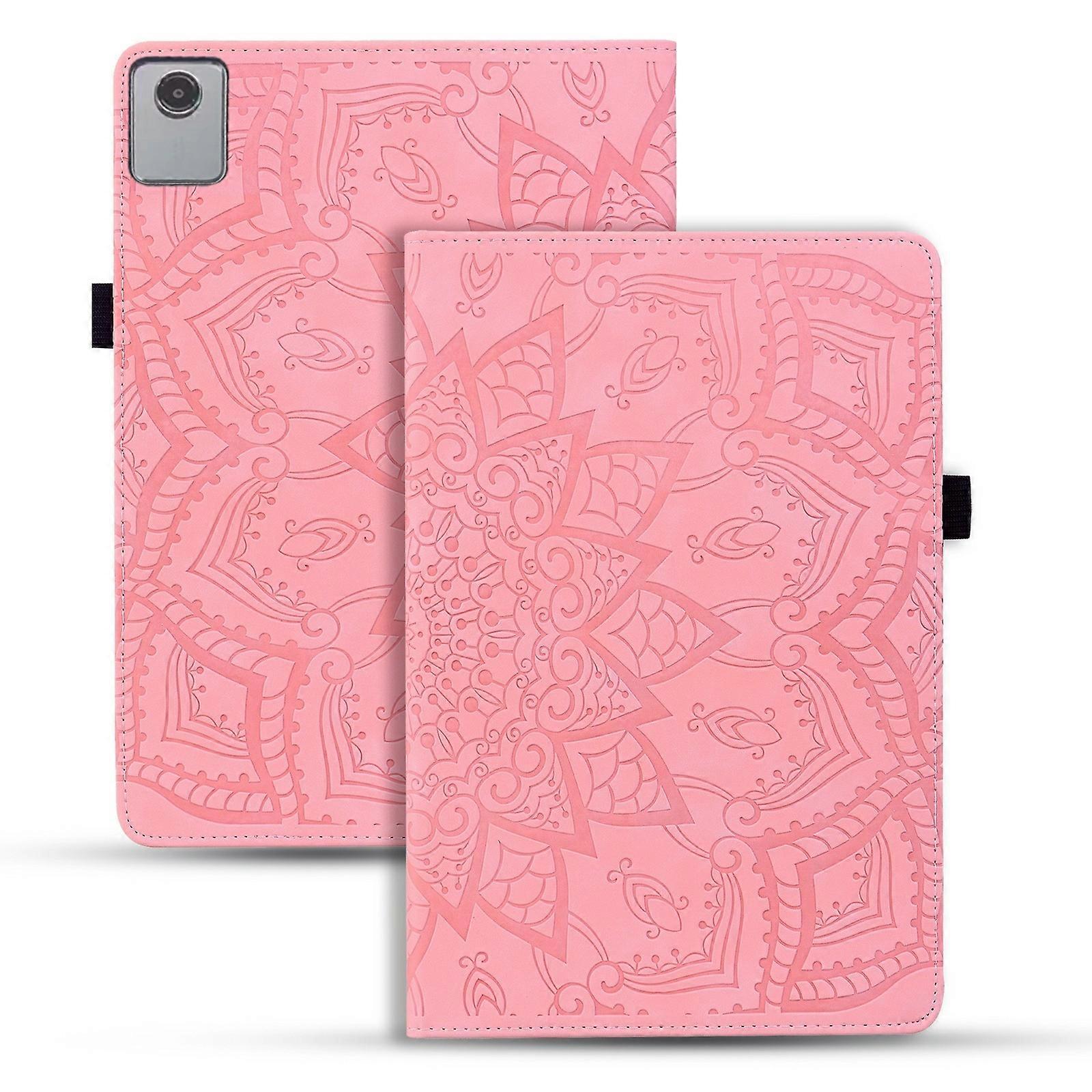 Calf Texture Embossed Leather Tablet Case