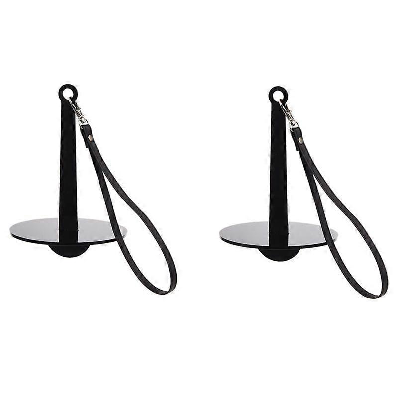 2CPS Portable Wrist Yarn Holder for Knitting Crochet Frame Prevent Yarn Tangling Presents for Craft Lovers Black