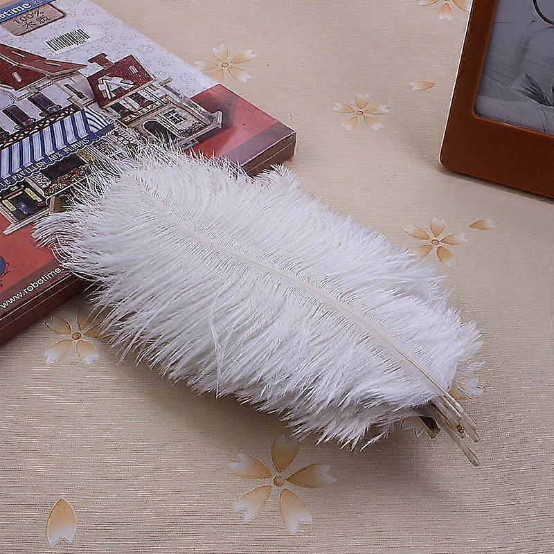 Ostrich Feathers Natural Soft Wedding Decor 10pcs Colorful Cloth