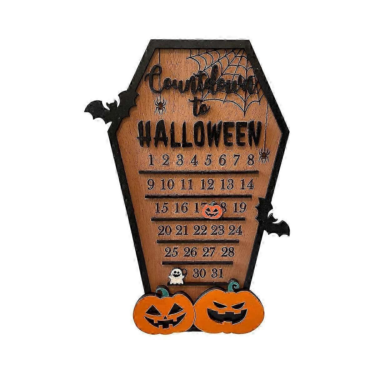 Countdown Halloween Coffin Calendar Halloween House Shaped Countdown Calendar Cutting 3 Dimensional