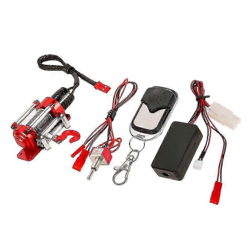 Metal Winch 1/10 Crawler Winch Wireless Remote Controller Receiver