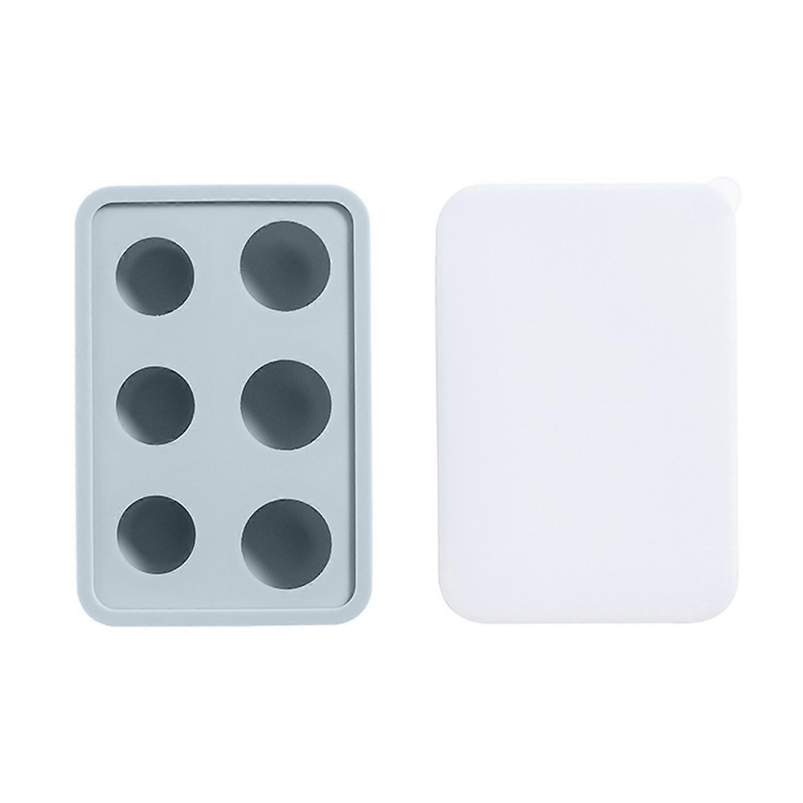 Round Ice  Molds Ice  Molds Tray with Lid Food Grade Silicones Ice  Making Tool for Whiskeys Drinkers, Bartenders  Blue