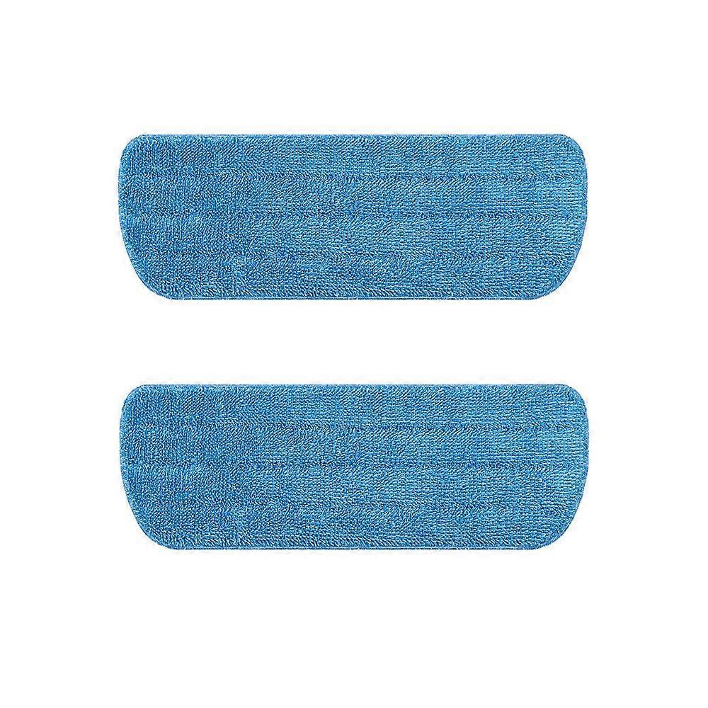 2 pcs Blue 42*14cm Microfiber Flat Mop Replacement Cloth, Water Spray Mop Replacement Cloth
