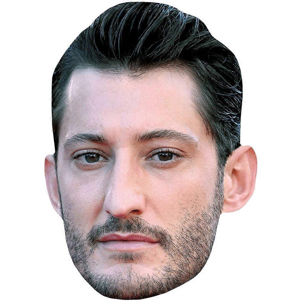 Pierre Niney (Stubble) Celebrity Mask, Flat Card Face
